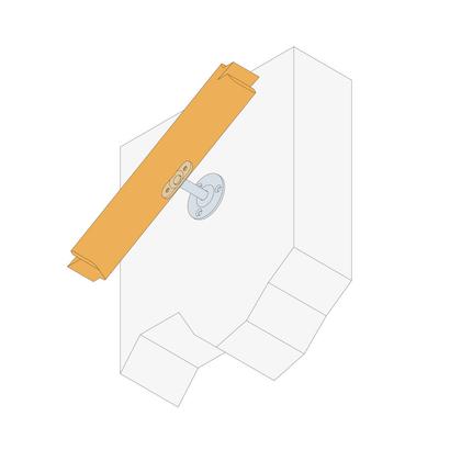 Support de rampe coudé réglable SRR