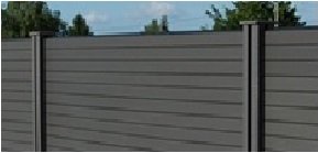 Lame de clôture Composite BALI EVOLU H21 - 20x150mm L.1,80m - Gris Ardoise