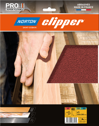 Feuilles Toiles abrasives Super Flexible 230x280 G80 - Lot de 5