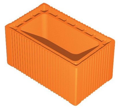 Boisseau courant rectangulaire 20 x 40