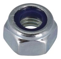 Ecrou frein Acier zingué Ø10 Blister de 4