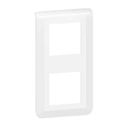 Plaque de finition pour 2x2 modules montage vertical Mosaic LEGRAND - Blanc