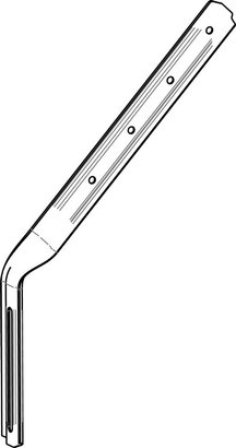 HAMPE NERVUREE GALVA LONGUEUR 250 CHANTOURNEE