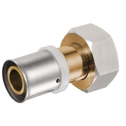 Union F15x21 à sertir, multicouche avec écrou mobile D16