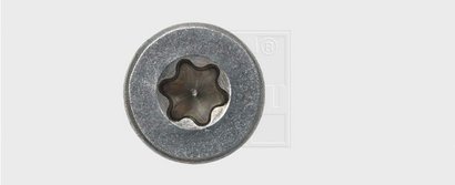 VIS BOIS ET PANNE. TF TX INOX A2 FP  5.0 X 60 mm - TX 25 - P/75