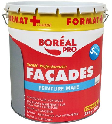 Peinture acrylique BOREAL façade mat blanc