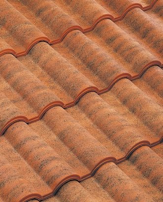 TUILE ROMANE ROUGE VIEILLI