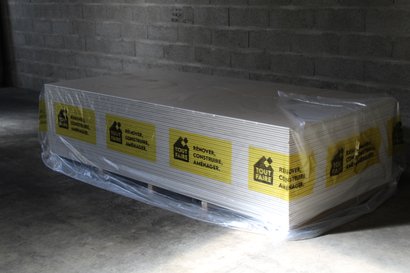 Housse palette pour plaques de plâtre – 4500 x 1800MM - Transparente avec logo Tout Faire