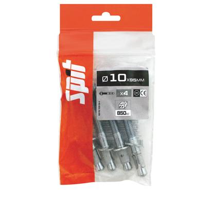 Goujon  à bague  FIX 3 SPIT   Ø10x95MM - Sachet de 4 pièces