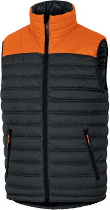 Gilet Doudoune - G-DOON- Gris/Orange- T.XL