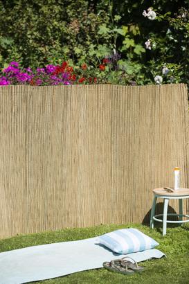 Canisse de carex naturel - Épaisseur 6/7mm, coloris beige/naturel, fil PP+PE - occultant 5/5 - 1 x 3 m