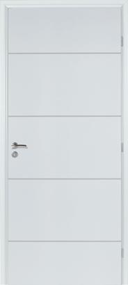 Bloc-porte KETCH à Recouvrement Alvéolaire - Huisserie Neolys 90x49mm  - Serrure PDDT - Poussant Gauche - 204x83cm 