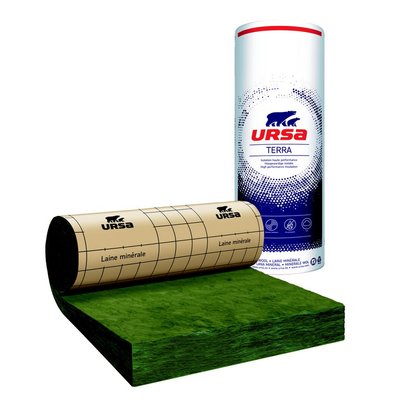 LAINE DE VERRE A DEROULER URSA MRK 40 12.5 X 1.2 M EPAISSEUR 60 MM