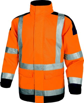 Parka EASYVIEW - Haute visibilité - Orange Fluo/Bleu Marine - T.L