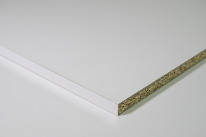 Tablette mélaminée blanche finition perlée - 2500 x 600MM ép.18MM