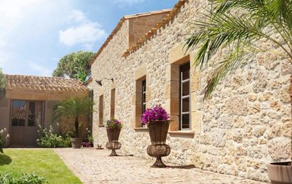 Demi linteau MANOIR L.120x Ht31cm ép.3cm - Coloris Terre de Sienne