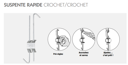 Suspente rapide C/C 18x30
