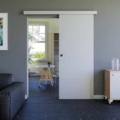 KIT YAKAPLIK RAIL + PORTE COUL 83CM KIT = RAIL COMPLET+CACHE+PORTE+POIGNÉE