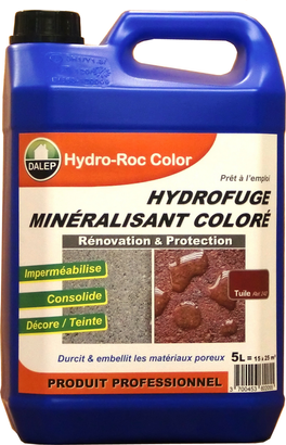 Hydrofuge minéralisant coloré HYDRO-ROC COLOR ANTHRACITE Fût 200 litres pour 600 à 1 000 m2