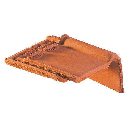 TUILE DE RIVE A RABAT DROITE A EMBOITEMENT MONOPOLE N1 - NOIR BRILLANT