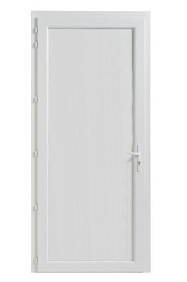 Bloc-porte de service PVC Pleine Isolée N60 - Serrure 5 points - Poussant Droit - 205 x 90CM