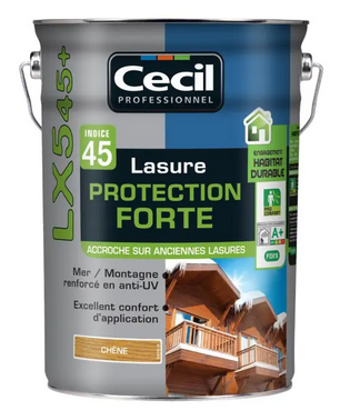 Lasure Protection Forte LX545+ - Chêne - Pot de 5L