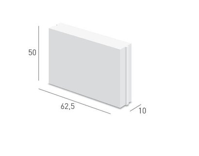 Carreau de béton cellulaire avec profil à emboitement