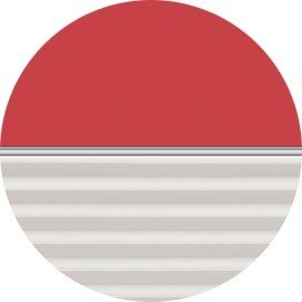 STORE VELUX DUO OCCULTANT ROUGE PLISSE BLANC DFD