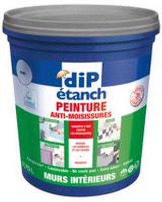 Peinture d'étanchéité Dip Etanch Anti-humidité Blanc 0.75L