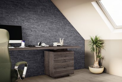  Panneau DECOWALL - 660x1250MM ép.12MM - DO005 Ardoise Narva