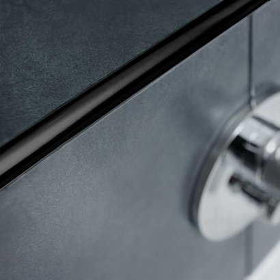 Profilé de finition 1/4 rond fermé DURONDELL Longueur 250 cm Ht 10 mm Alu Noir mat - DRACM 1011/250