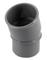 Coude Ø 40MM femelle-femelle à 20° à coller gris en PVC - Nicoll