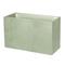 Jardinière muret BASALT 116L polypropylène vert amande décor béton