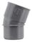 Coude Ø 40MM femelle-femelle à 20° à coller gris en PVC - Nicoll