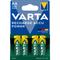 Pile Rechargeable VARTA Ni-MH AA/LR6 2100mAh - Lot de 4 unités