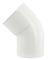 Coude TECHTAN® classique 45° MF descente de gouttière Ø80MM blanc - Nicoll