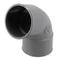 Coude Ø50MM femelle-femelle à 67°30 à coller gris en PVC - Nicoll