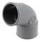 Coude Ø32MM femelle-femelle à 67°30 à coller gris en PVC - Nicoll