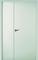 Bloc-porte PLAN à Recouvrement - Isoplane Ame Alvéolaire - 2 vantaux tierces - Huisserie PERF+ 86x54mm - Serrure PDDT - Poussant Droit - 204x146cm (93+43cm)- AXE 40MM