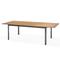 TABLE JARDIN ALU BOIS 180/240 X 100 GRAPHITE / EUCALYPTUS