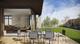 Table de jardin en aluminium/verre avec 4 fauteuils - Gamme Jardin