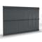 Kit occultant vertical PVC gris 2,50 x 1,03 m grillage rigide