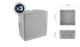 Lot de 3 boîtes de dérivation étanche - IP54 115x115/P60- Gris