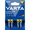 Pile Alcaline VARTA  Longlife Power AAA/LR03 - Lot de 4 unités