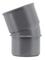 Coude Ø 40MM femelle-femelle à 20° à coller gris en PVC - Nicoll